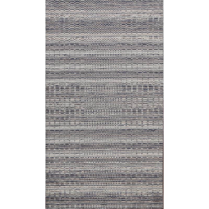 Stunning Geometric Modern Moroccan Oriental Area Rug Wool Hand-knotted - 5'0" x 7'6"