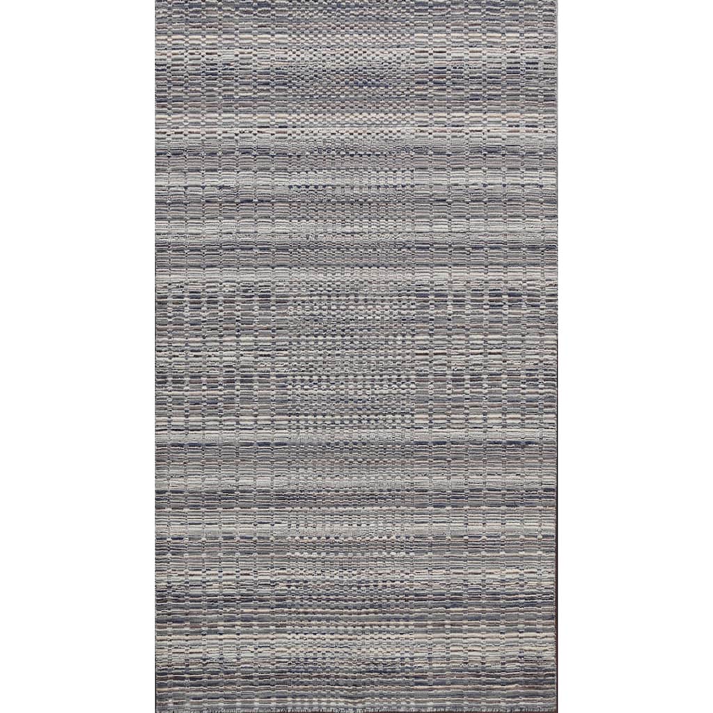 Stunning Geometric Modern Moroccan Oriental Area Rug Wool Hand-knotted - 5'0" x 7'6"