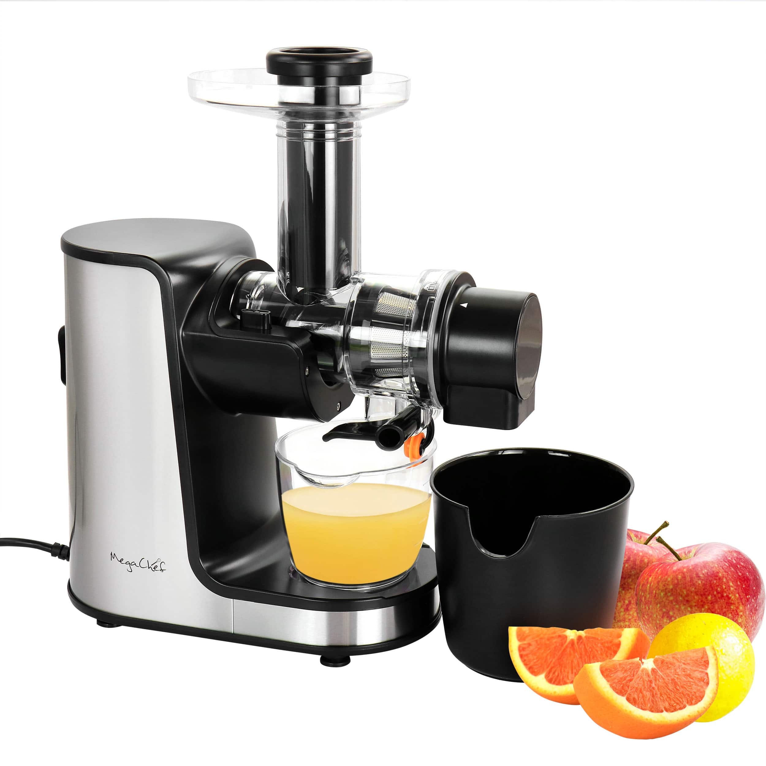 MegaChef Masticating Slow Juicer Extractor with Reverse Function, Cold ...