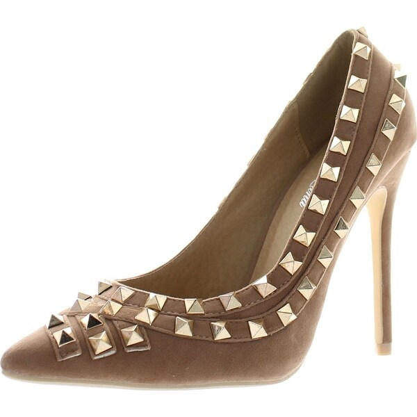 Bella Luna Womens Gianina Gold Studs Fashion Pumps Shoes. Opens flyout.