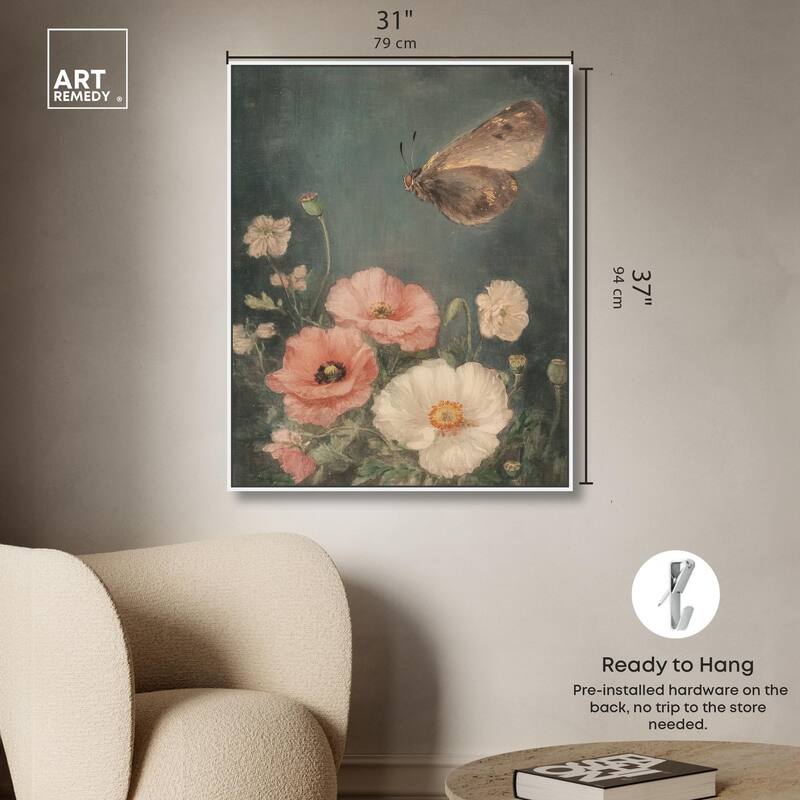 Shadowed Flutter II Canvas by Art Remedy