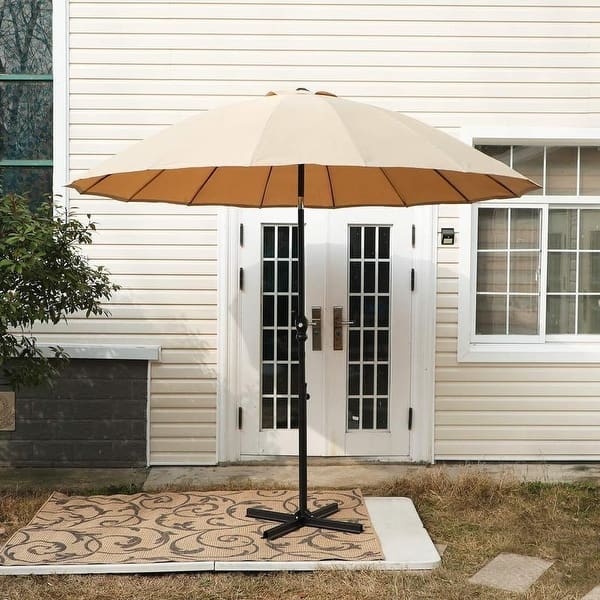 10 foot patio umbrella with solar lights manual Best Choice Products 10ft Solar LED Offset Hanging Outdoor Market Patio Umbrella w/ Adjustable Tilt