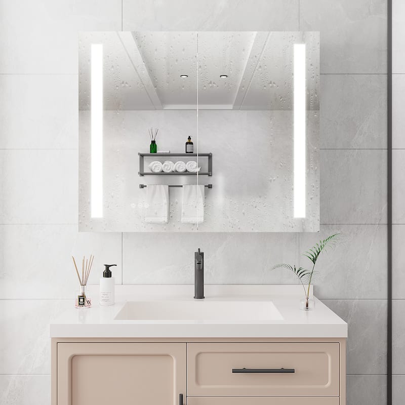 36 x 30 inch Medicine Cabinet with LED Vanity Mirror
