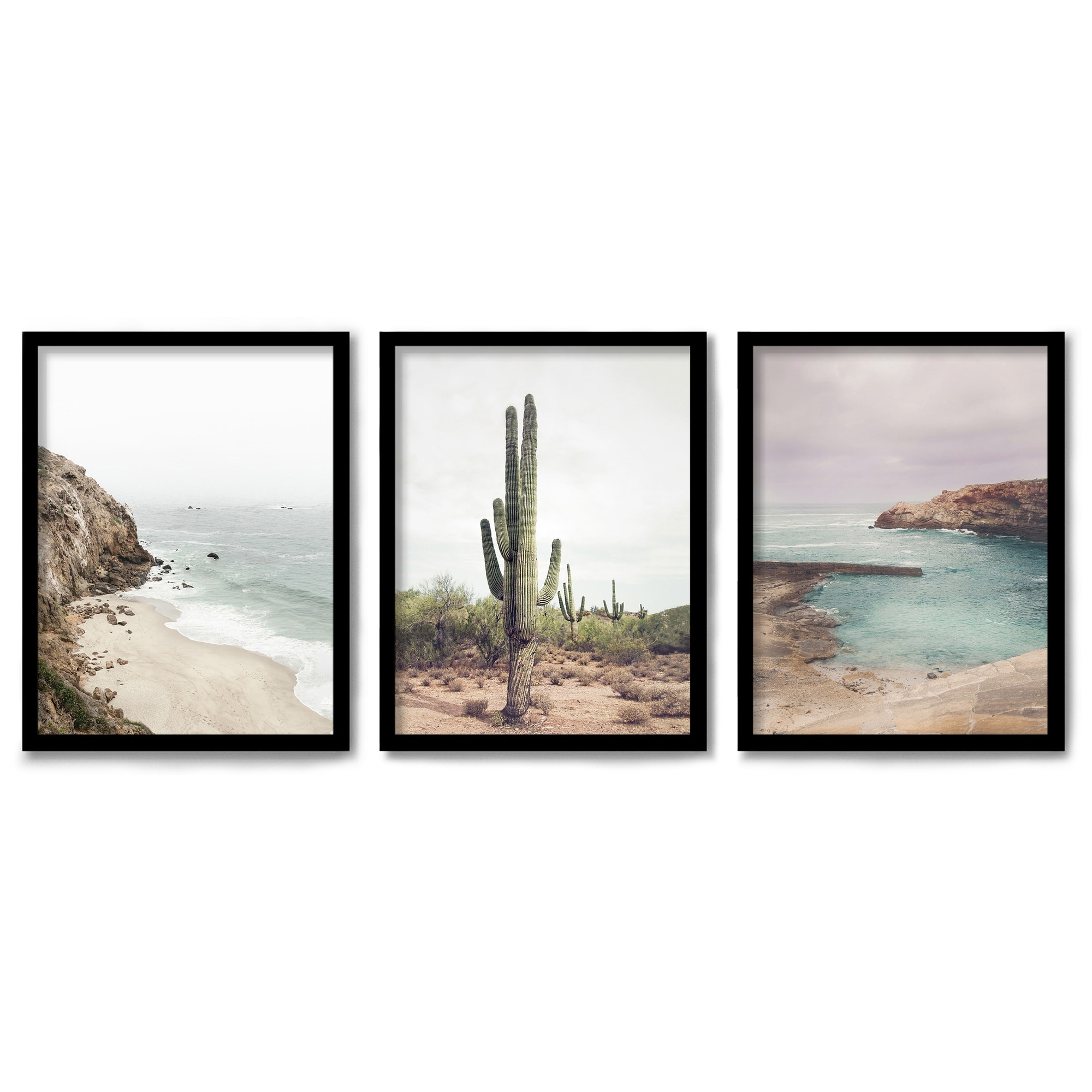 Framed Triptych Wall Art Natural Photography by Sisi and Seb