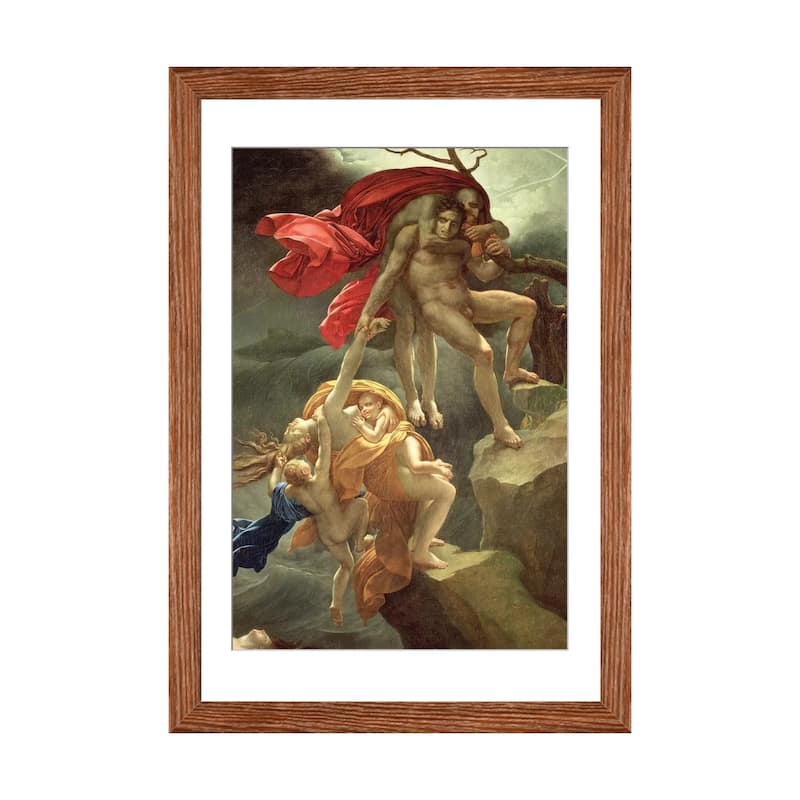 iCanvas "The Flood" by Anne-Louis Girodet de Roucy-Trioson - Walnut - 32x24x1