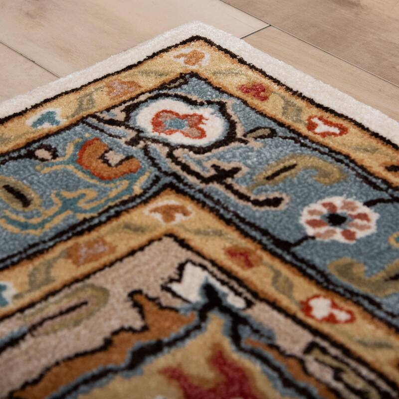 Alora Decor Cyrus Transitional Medallion Hand-Tufted Wool Rug