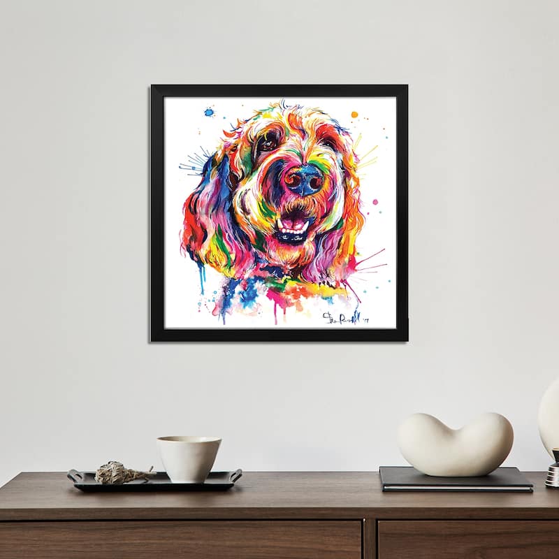 Goldendoodle Premium Framed Poster by Weekday Best