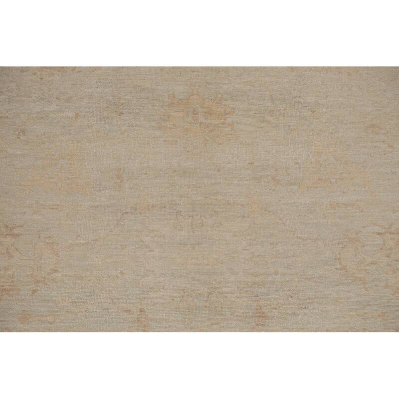 Vegetable Dye Muted Oushak Oriental Area Rug Wool Hand-knotted Carpet - 8'5" x 10'6"
