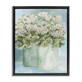 Stupell Charming Country Herbs Framed Floater Canvas Wall Art Design By ...