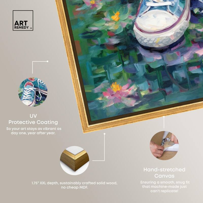 Lily Pad Sneakers II Canvas by Art Remedy