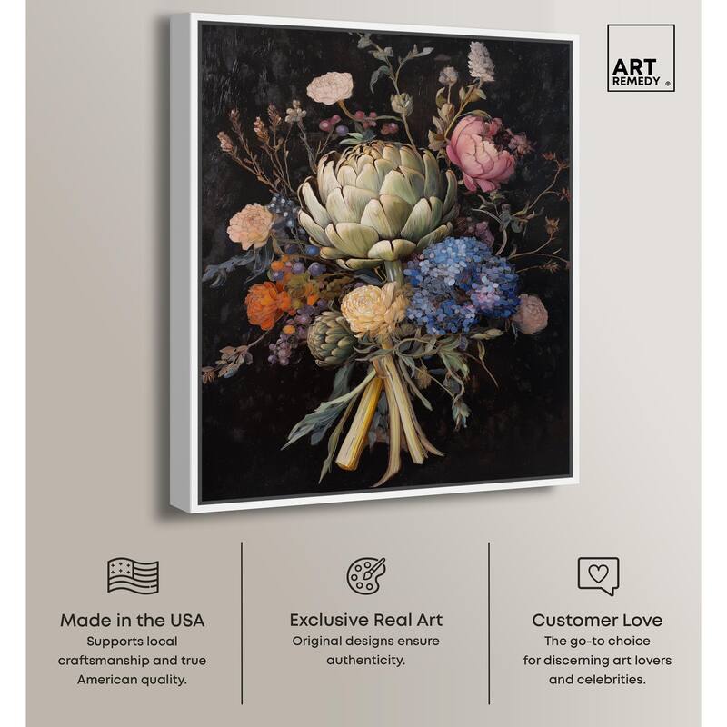 Moody Artichoke II Canvas by Art Remedy