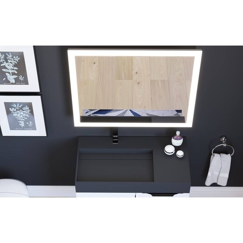 Smart Angelina Voice Controlled LED Decorative Bathroom and Vanity Mirror