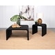 preview thumbnail 3 of 31, Cahya Rattan Coffee and End Table Set 2-Piece Set - Black