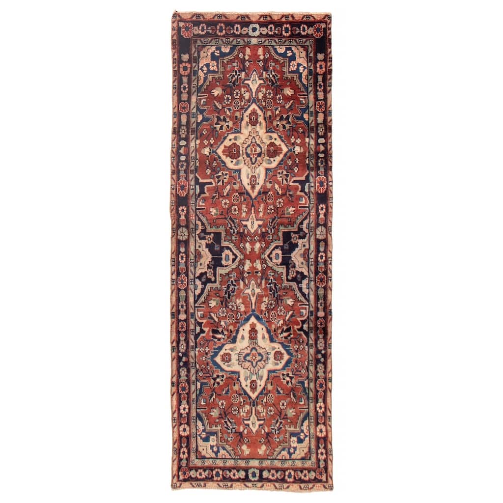 ECARPETGALLERY Hand-knotted Andelz Dark Copper Wool Rug - 2'11 x 8'8