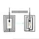 preview thumbnail 5 of 3, Modern Farmhouse Kitchen Black Mini Pendant Hanging Ceiling Fixture - W12"xH20.4"