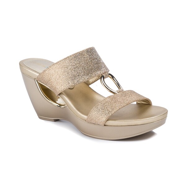 Shop Andrew Geller Aylee Women's Sandals & Flip Flops Gold