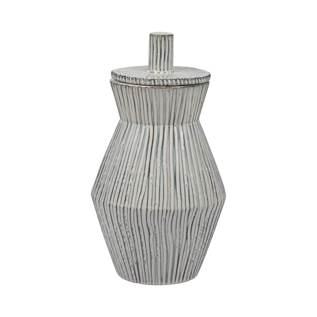 Sagebrook Home's Stoneware Vase Lidded Jar