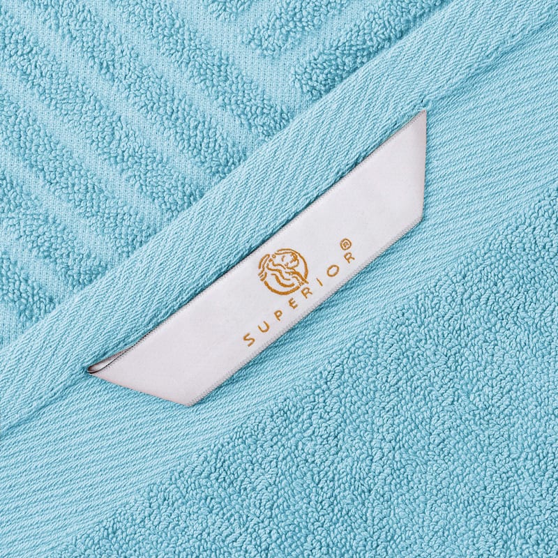 Superior Basketweave Egyptian Cotton Jacquard 3 Piece Assorted Towel Set