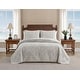 preview thumbnail 1 of 10, Tommy Bahama Turtle Cove Cotton Reversible Grey Quilt Set