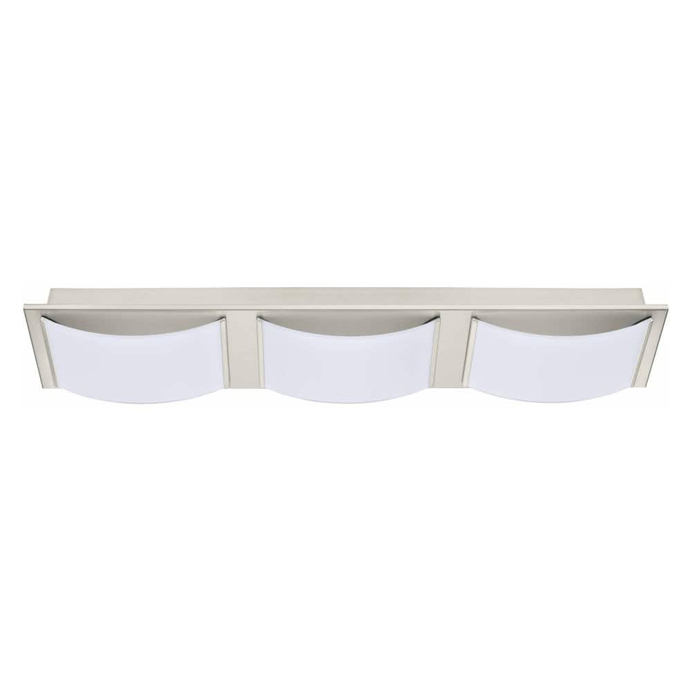 Eglo Wasao 3-Light Chrome Wall or Ceiling Light