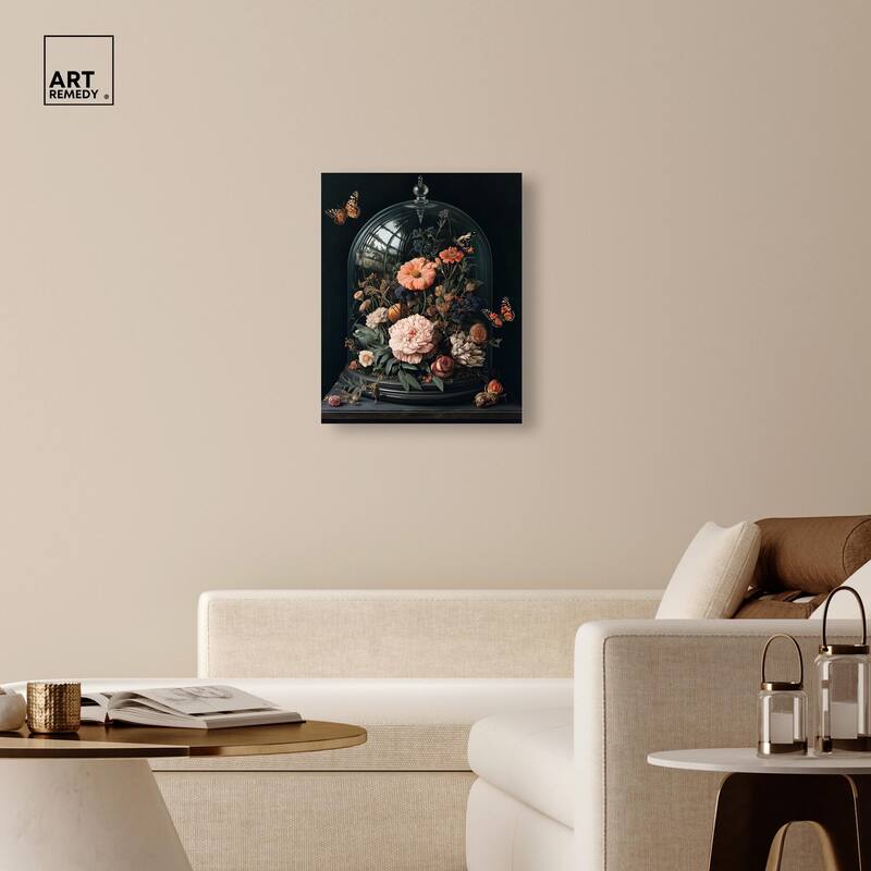 Bell Jar Garden I Canvas by Art Remedy, Gallery Wrapped