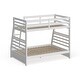 preview thumbnail 15 of 24, Cude Modern Twin over Full Solid Wood Bunk Bed Set by Furniture of America