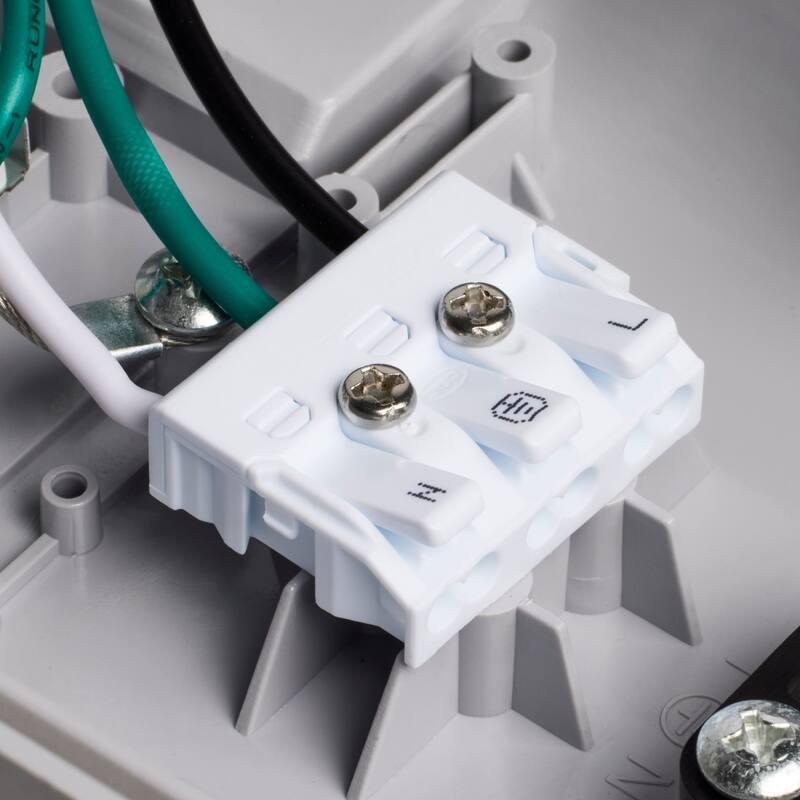 40/50/60W LED 4 Foot Vapor Proof Emergency Battery Integrated Microwave Sensor 3K/4K/5K - Gray