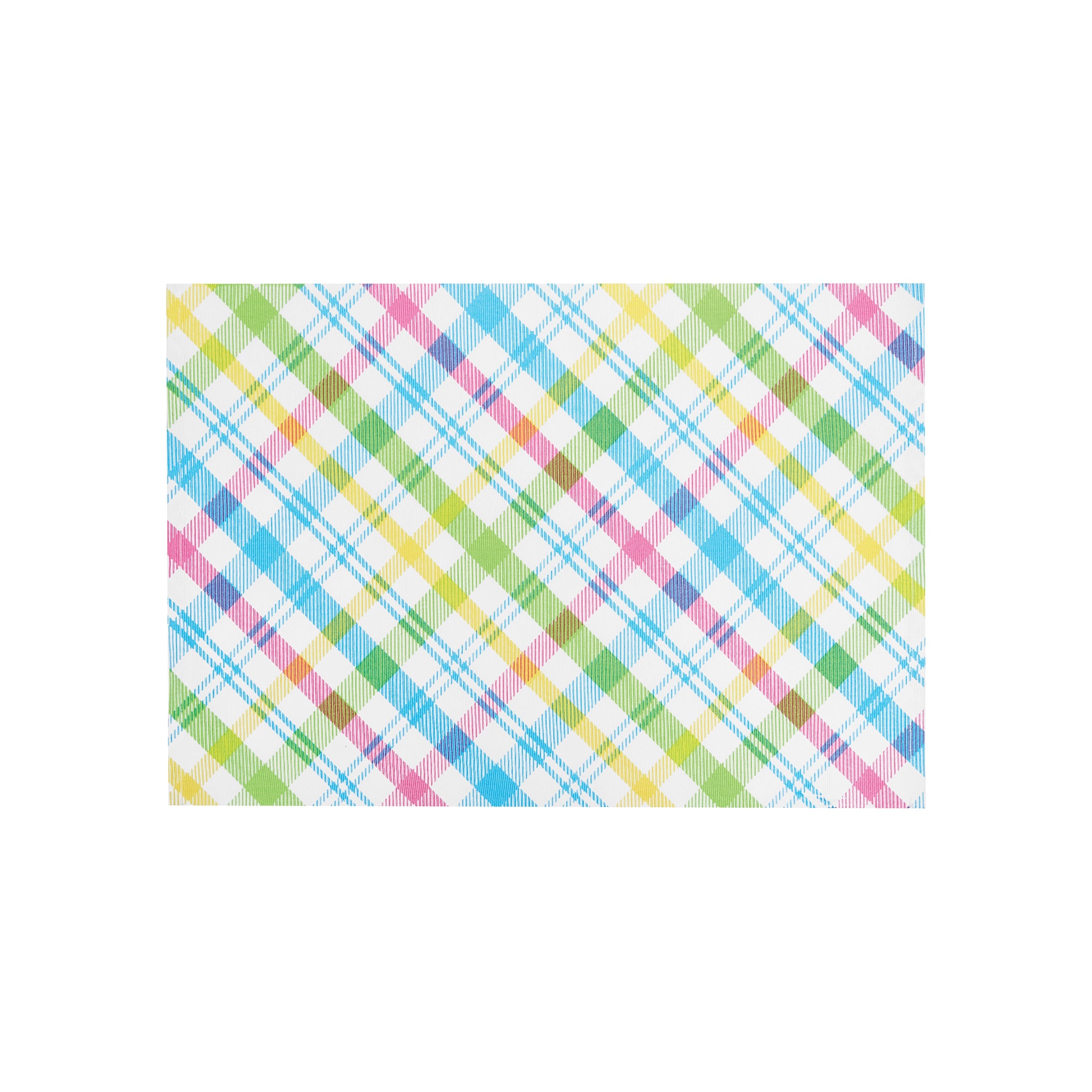 Spring Blossom Plaid Placemat Set of 6 - Set of 6