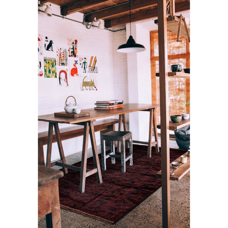 Teimani Red Rug 4'4" x 7'1" - 4'4 x 7'1