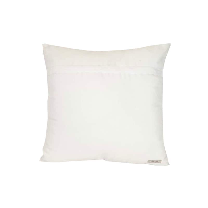 Foreside Home & Garden 18x18 In/Outdoor Navy Geo Filled Throw Pillow - 18 x 18 x 5"