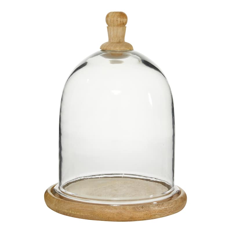 Glass Cake Stand with Glass Lid - Clear - Roche River Decor - Clear