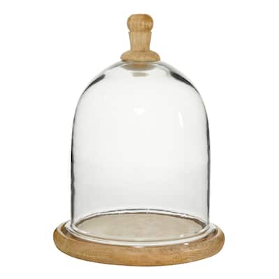 Glass Cake Stand with Glass Lid - Clear - Roche River Decor