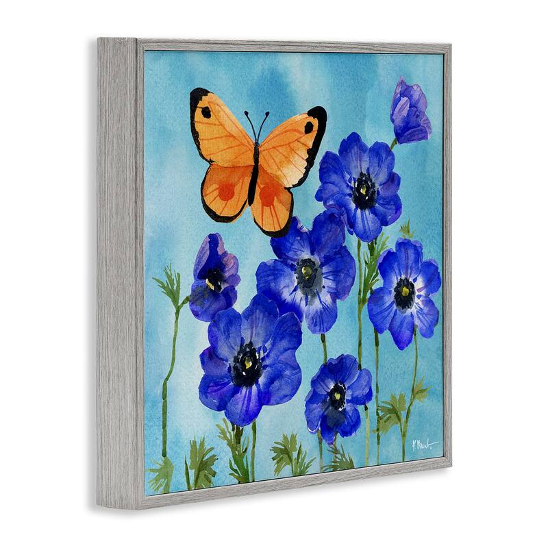 Stupell Poetic Monarch Butterfly Framed Giclee Art Design By Paul Brent