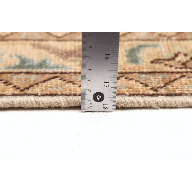 ECARPETGALLERY Hand-knotted Antalya Vintage Tan Wool Rug - 3'9 x 9'6