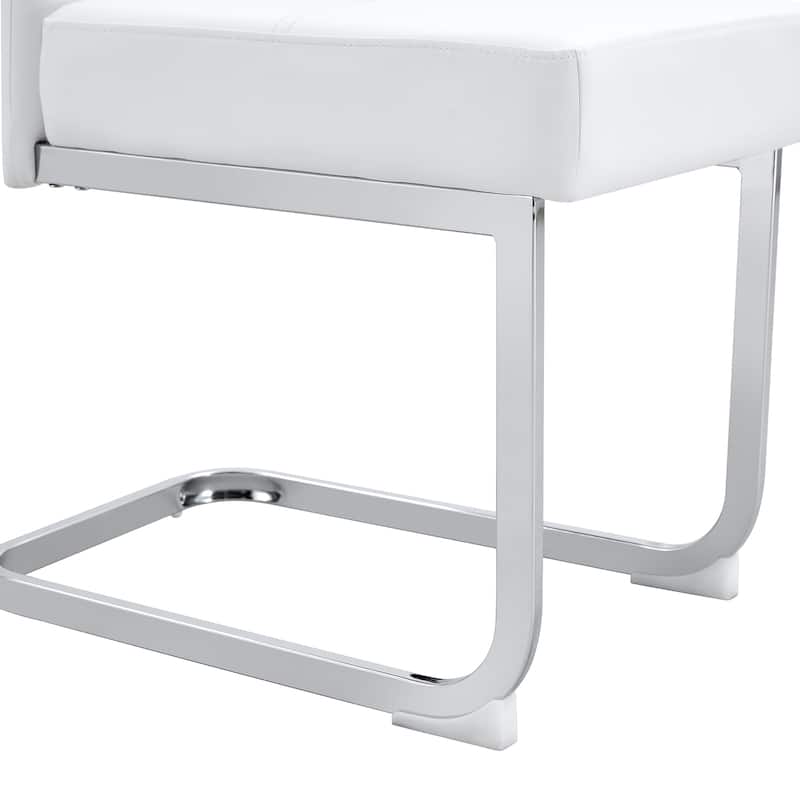 Set Of Four Thickened Pu Material Ergonomic Chairs