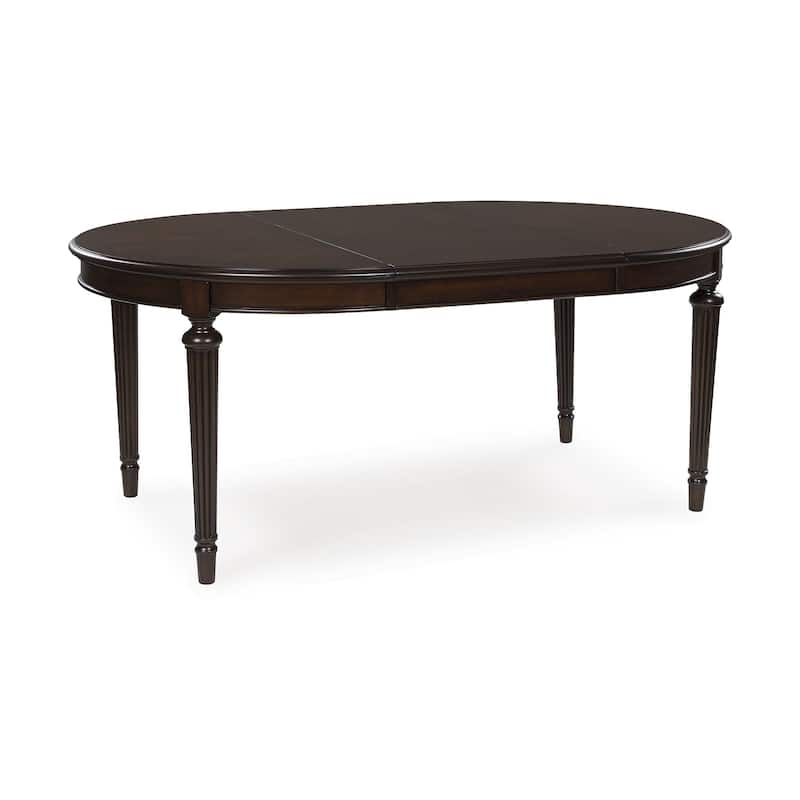 Signature Design by Ashley Lavinton Brown Dining Extension Table - 47.75" W x 72" D x 30.25" H