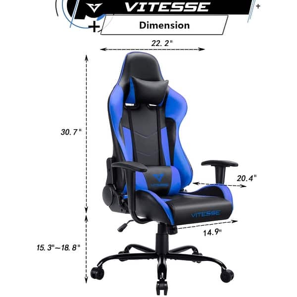 dimension image slide 6 of 8, BOSSIN Gaming Chair High Back Computer Office Chair with Lumbar Support and Headrest