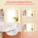 preview thumbnail 8 of 18, Gymax Kids Vanity Set Princess Makeup Desk & Chair w/ Mirror & Lights