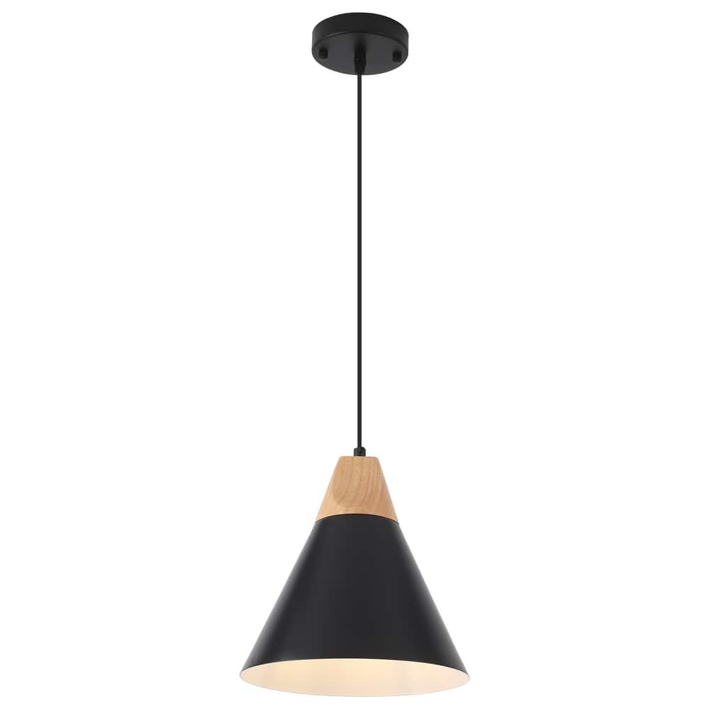 1-Light Industrial Pendant Light with Conical Shade for Kitchen Island
