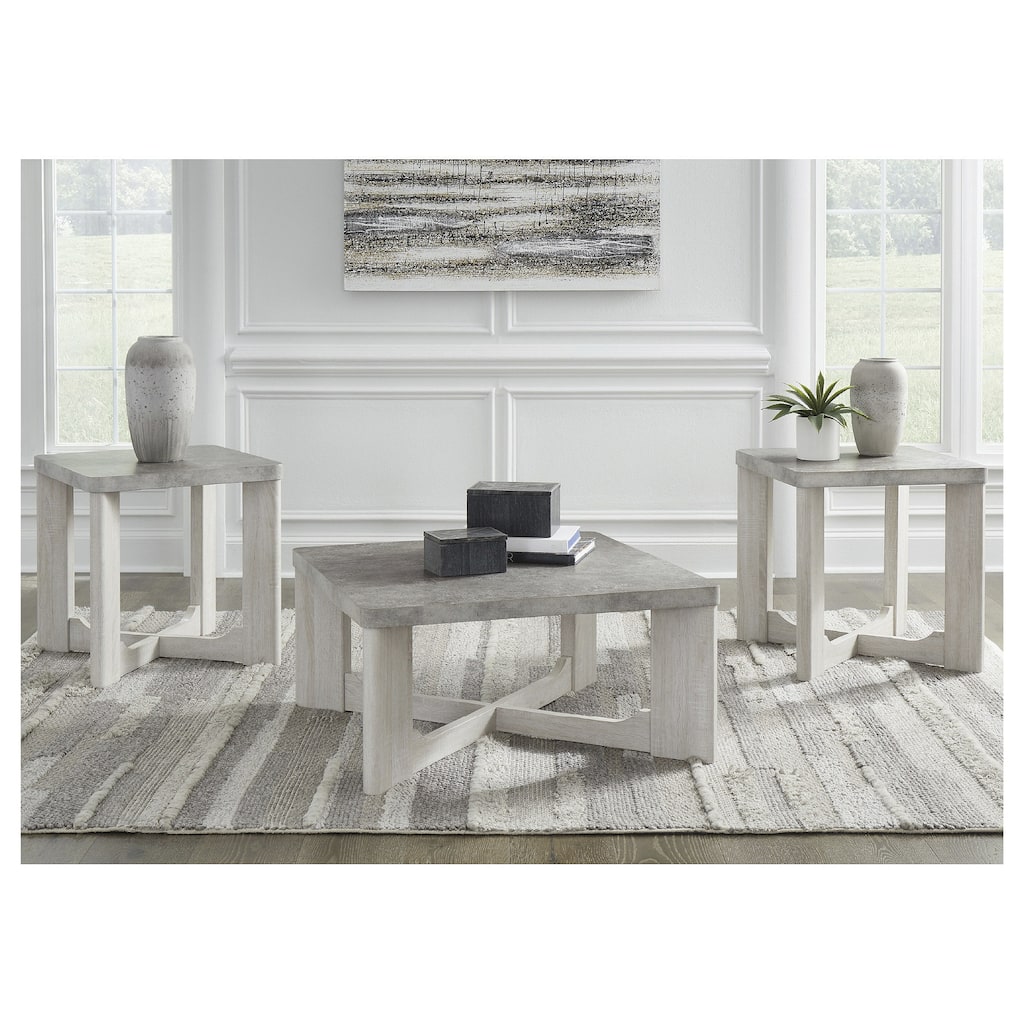 Signature Design by Ashley Garnilly Table (Set of 3) - 35"W x 35"D x 17"H