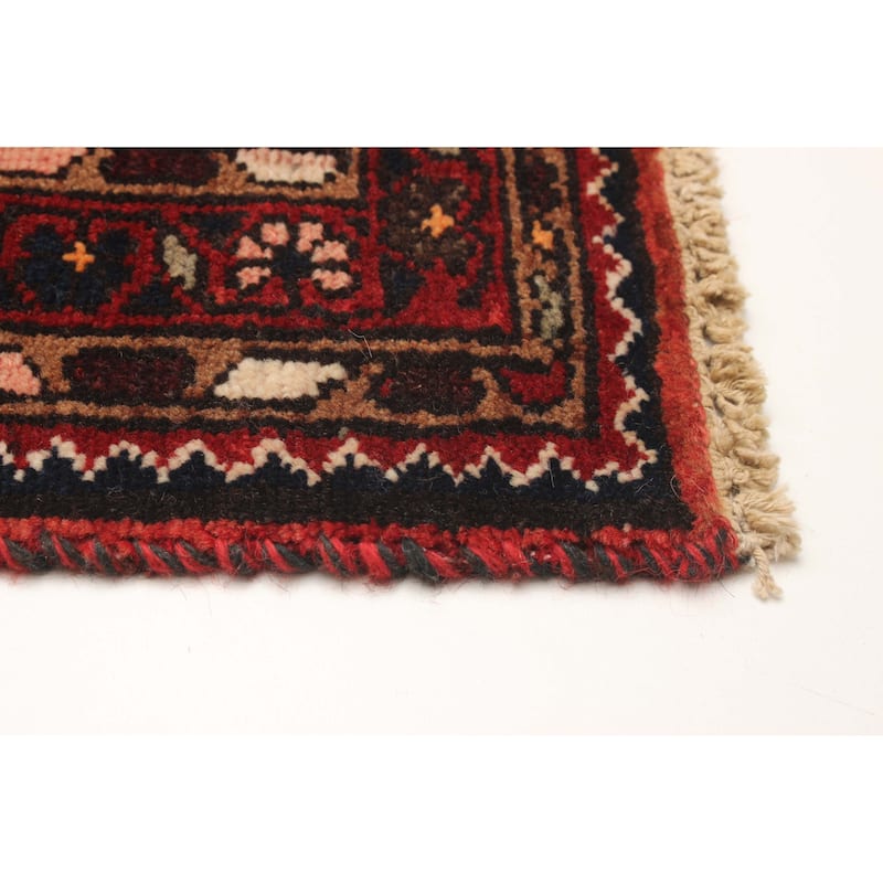 ECARPETGALLERY Hand-knotted Andelz Red Wool Rug - 3' 6" x 10' 3"
