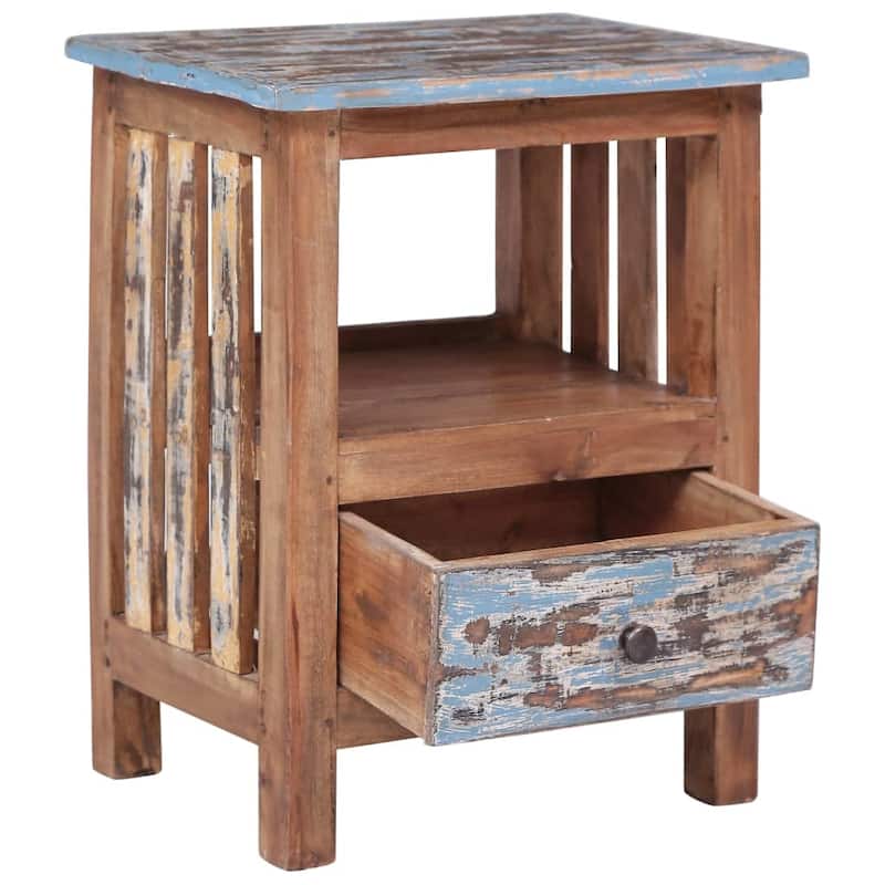 vidaXL Bedside Cabinet Solid Wood Mahogany