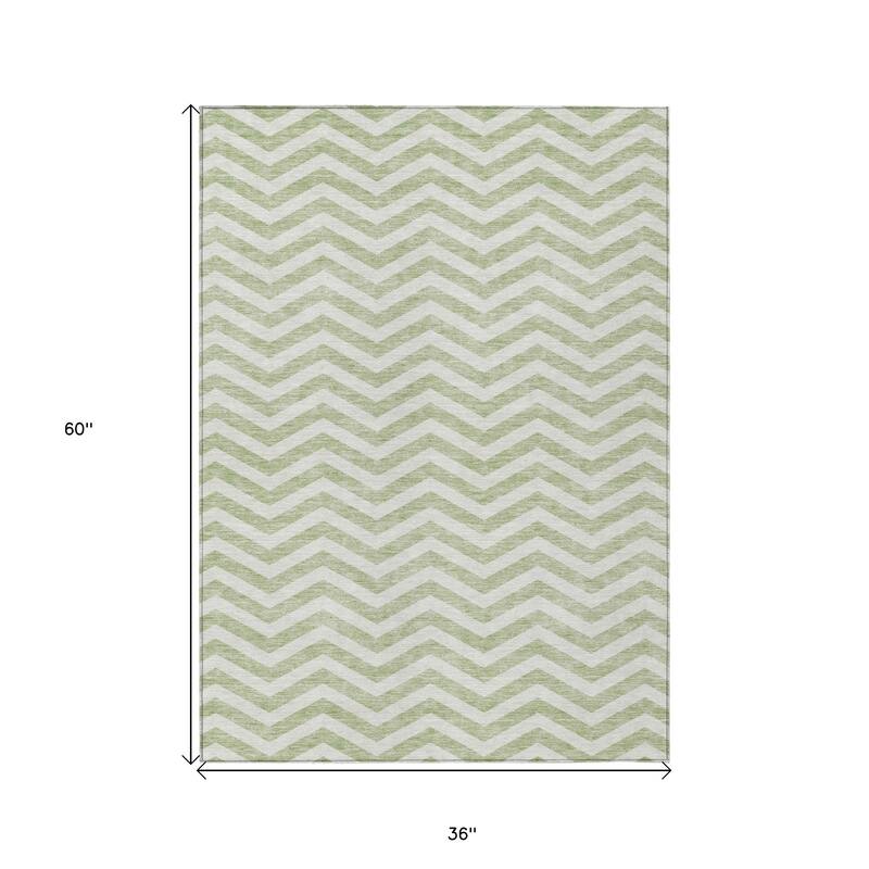 HomeRoots Chevron Transitional Rectangle Outdoor Rug