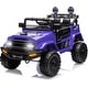 preview thumbnail 1 of 26, Outdoor Cruiser 12V Kids Ride-On Car with Remote Control - Dual 25W Motors, 4.5AH Battery, Safety Belt, Emergency Stop, Violet - Violet