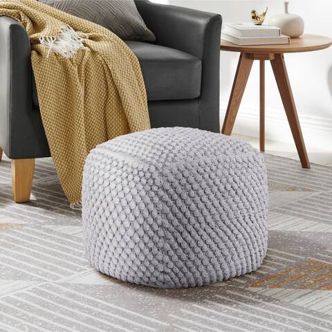 Anvi Hand Knitted Pouf