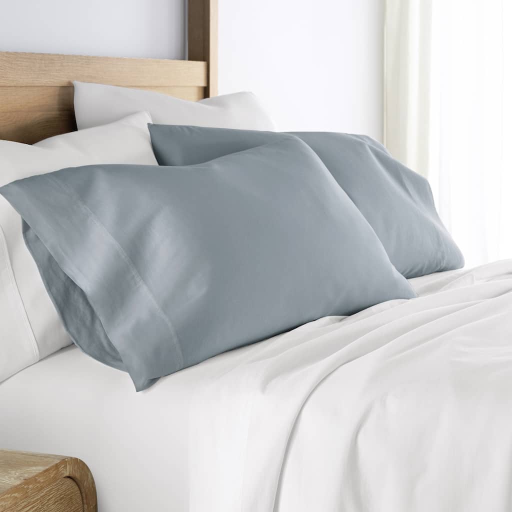 Becky Cameron Solid 100% Cotton Pillowcase 2 Piece Set