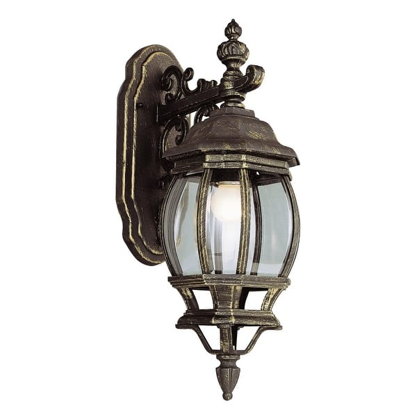 slide 2 of 3, Trans Globe Lighting Single Light Down Lighting Outdoor Wall Sconce Black