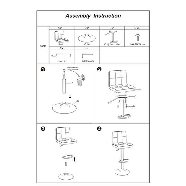Black Faux Leather Bar Stool Counter Height Chairs Set of 2 Bed Bath