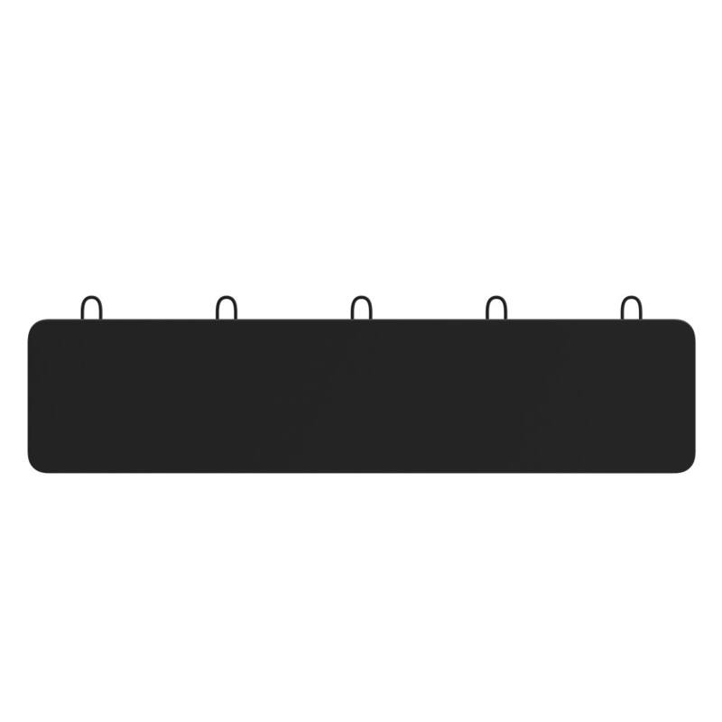 Wall Mounted Storage Rack with Upper Shelf and Storage Hooks