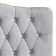 preview thumbnail 21 of 20, CraftPorch Velvet Button Tufted Curved Adjustable Headboard